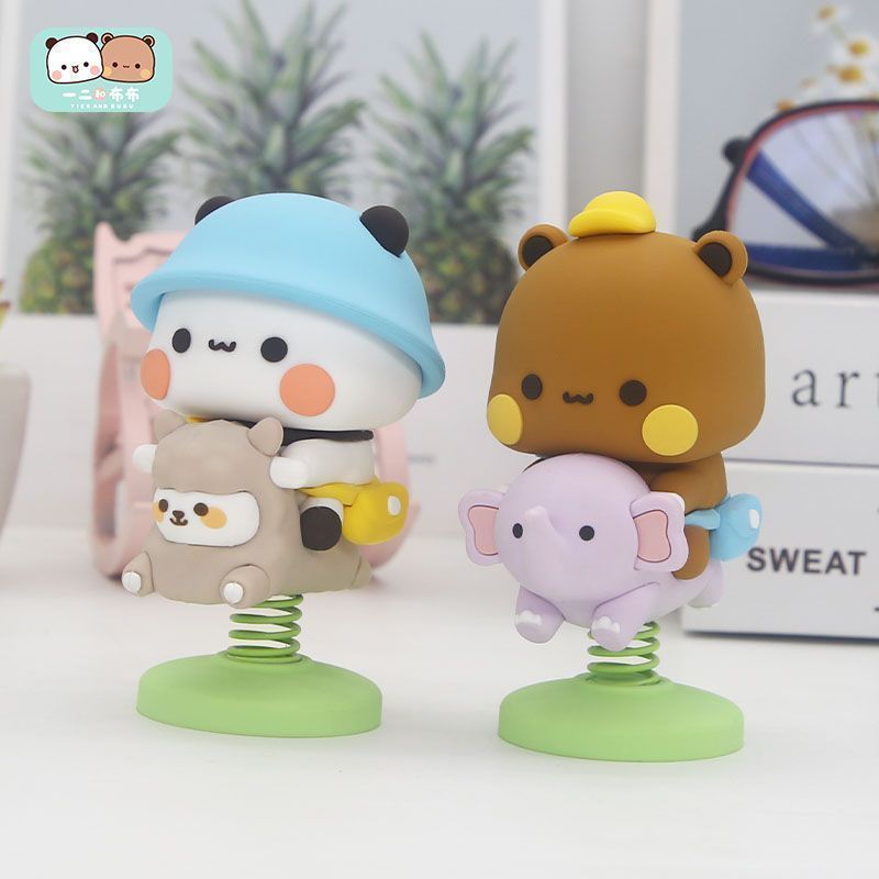 Car Accessories Toy - Yier Bubu Spring Swing Figurine Cute