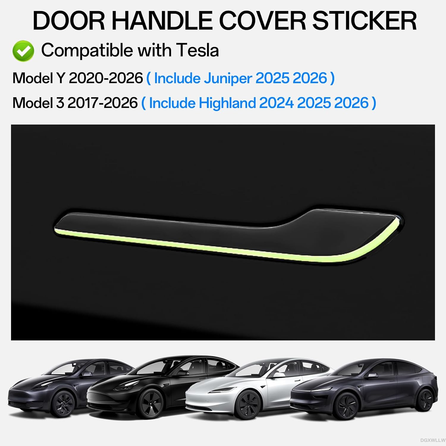 For Tesla Car Sticker Model 3  - đánh giá và giá Car Door Handle Protector