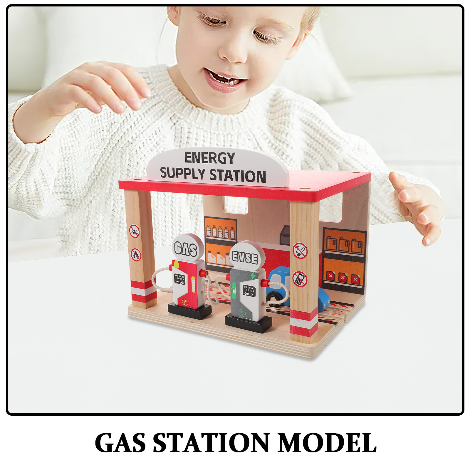 Mini Gas Station DIY Simulatio - đánh giá và giá Car Accessories Toy