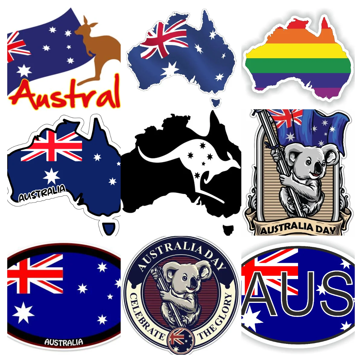 AUS Australia Flag Map Emblem  - đánh giá và giá Car Accessories Australia