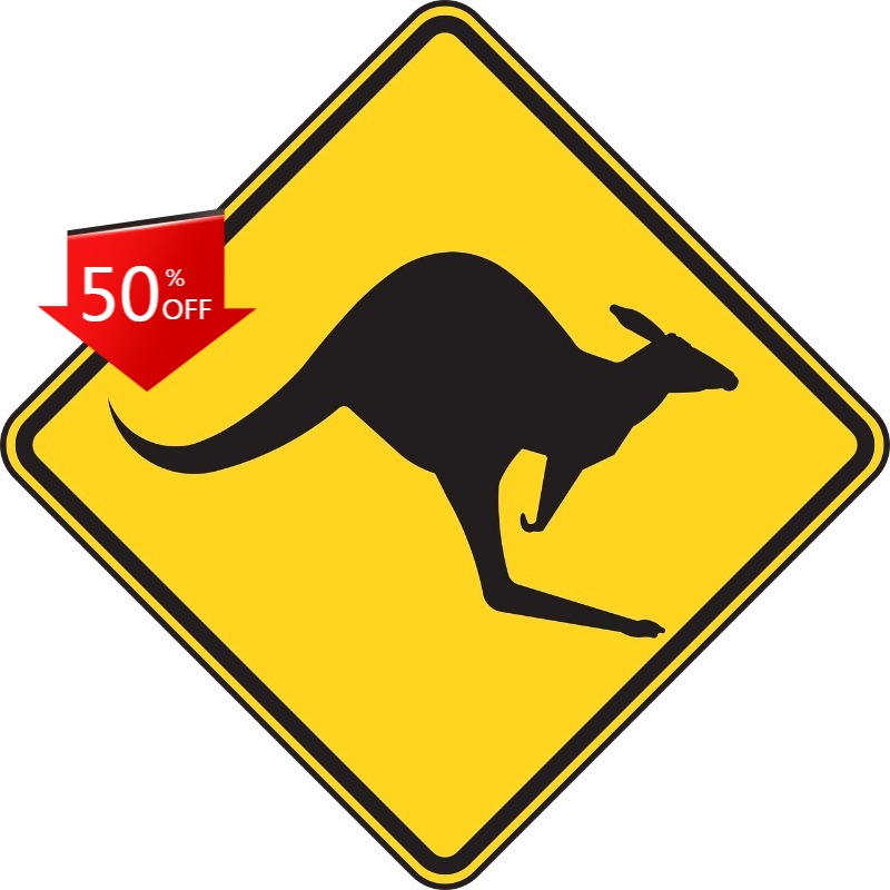 Kangaroo Sticker Crossing Sign - đánh giá và giá Car Accessories Australia