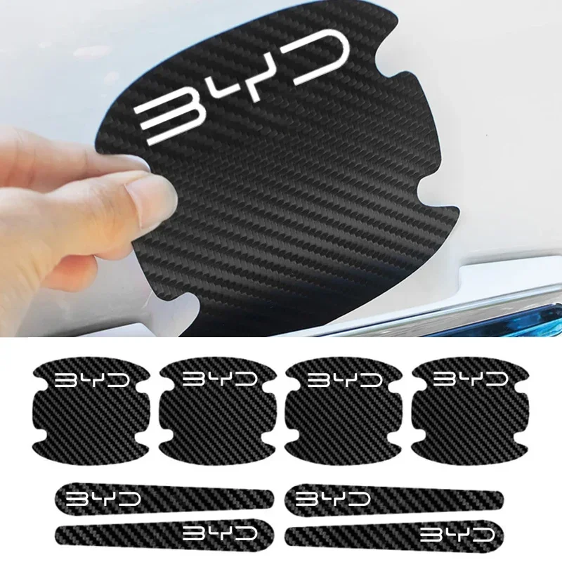 8Pcs Carbon Fiber Car Door Han - đánh giá và giá Car Door Handle Protector